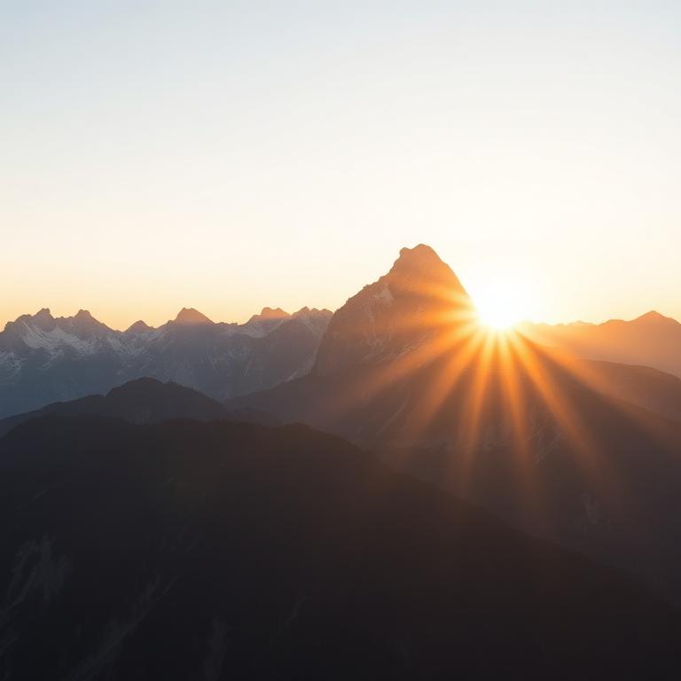 Mountain sunrise